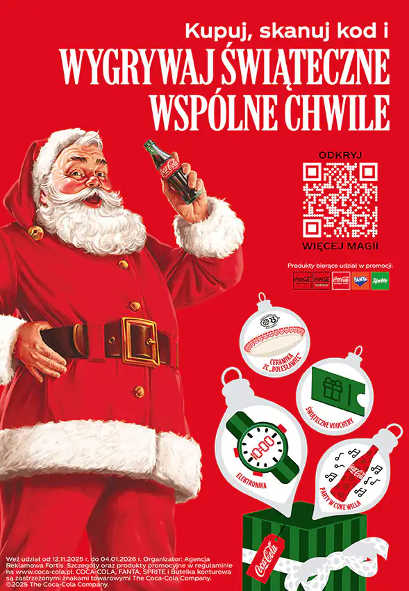 Loteria Coca-Cola Polska "Świąteczny czas z Coca-Cola"