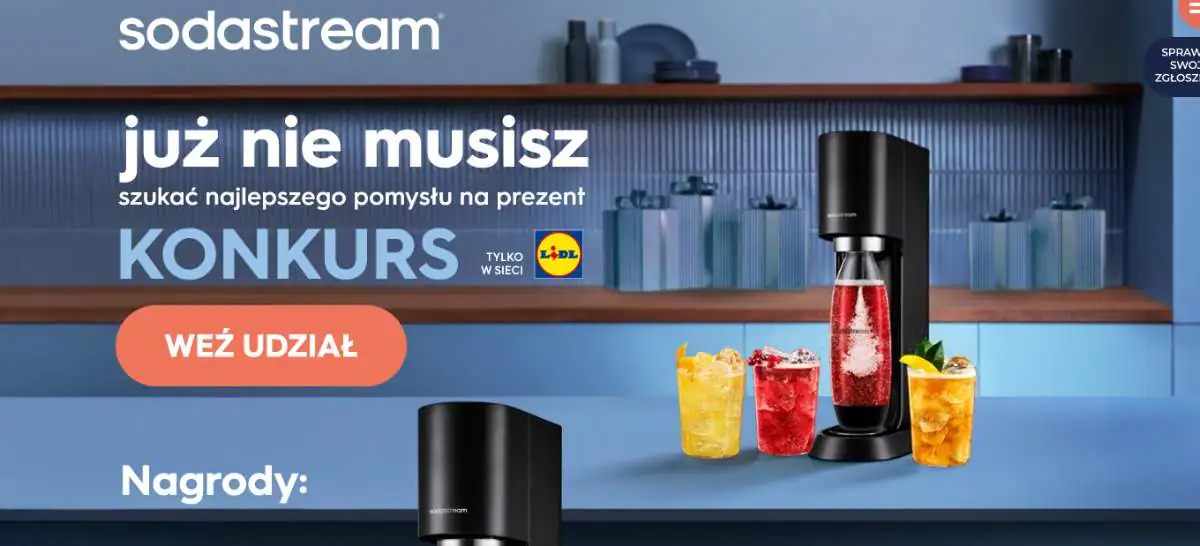 Konkurs SodaStream x Lidl „Świąteczny konkurs SodaStream MIX”