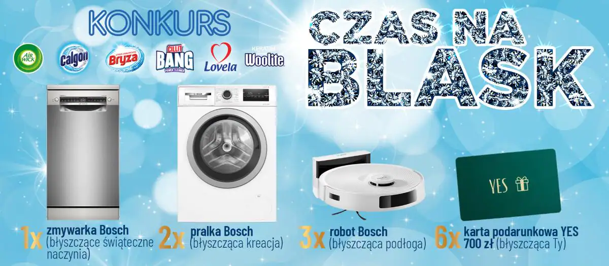 Konkurs Bryza, Woolite, Air Wick, Calgon, Cillit Bang oraz Lovela x Carrefour "Czas na blask"