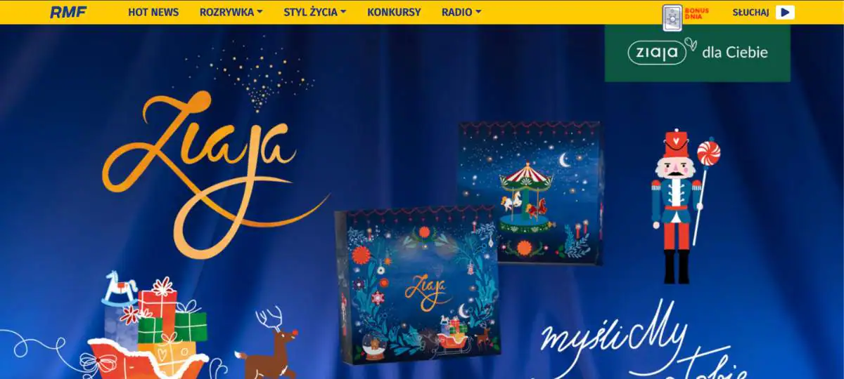 Konkurs RMF FM x Ziaja "Podziel się pięknem tych świąt!"