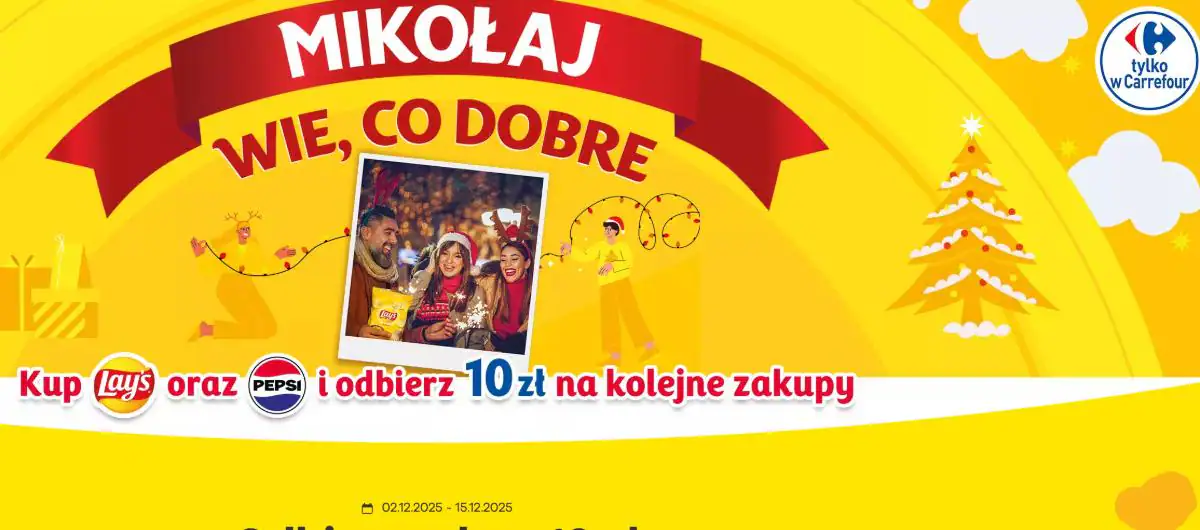 Promocja Lay's & Pepsi x Carrefour „Mikołajki z Lay’s i Pepsi”