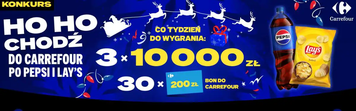 Konkurs Pepsi x Carrefour  „Świętuj z duetem Pepsi i Lay’s”