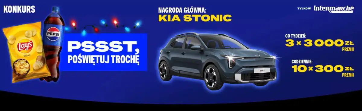 Konkurs Pepsi x Intermarche „Noworoczna przejażdżka z Pepsi i Lay’s”