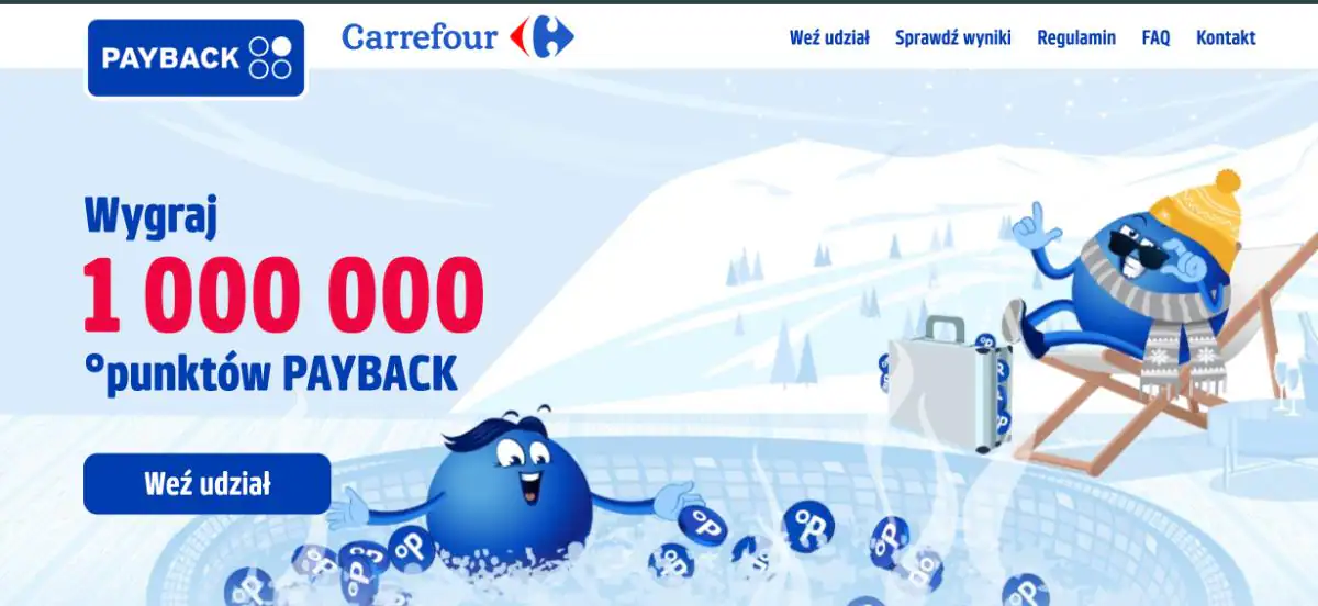 Konkurs Payback x Carrefour  „Punktowy Milioner”