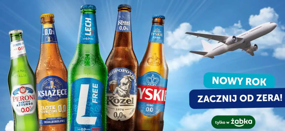Loteria Lech Free, Tyskie, Książęce , Peroni Nastro ,Azzurro lub Kozel x Żabka  „ROK OD ZERA”