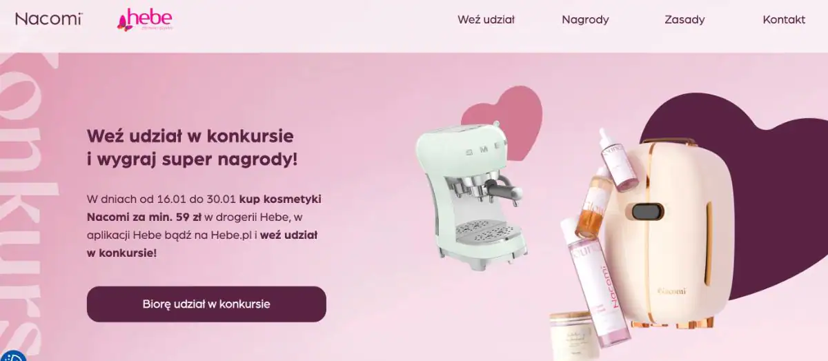 Konkurs Nacomi x Hebe „Noworoczny Czas z Nacomi”