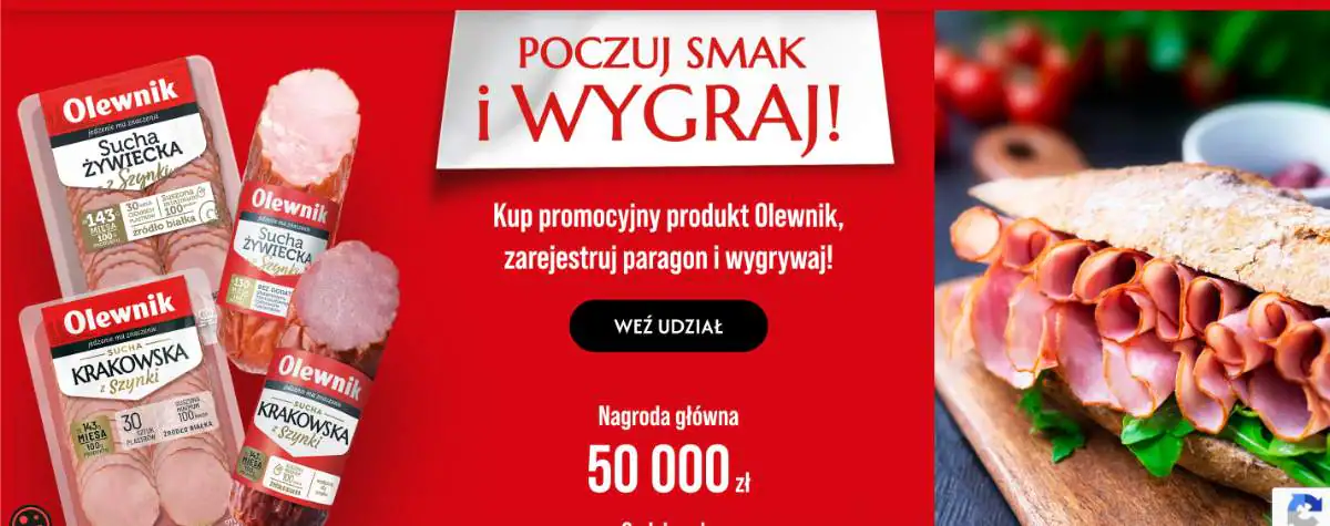 Loteria Olewnik „Poczuj smak i wygraj”