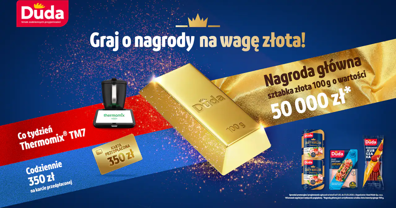 Loteria Duda "Złota Loteria Dudy - Wygrywaj nagrody na wagę złota!"