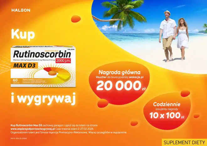 Loteria Rutinoscorbin "Wspieraj odporność i wygrywaj w loterii wiosną!