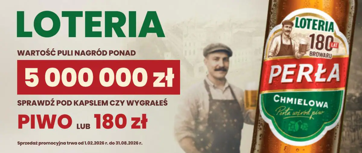 Loteria Perła "180 lat Browaru Perła