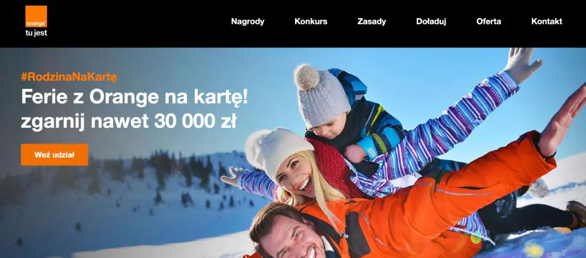 Konkurs Orange "Ferie z Orange"