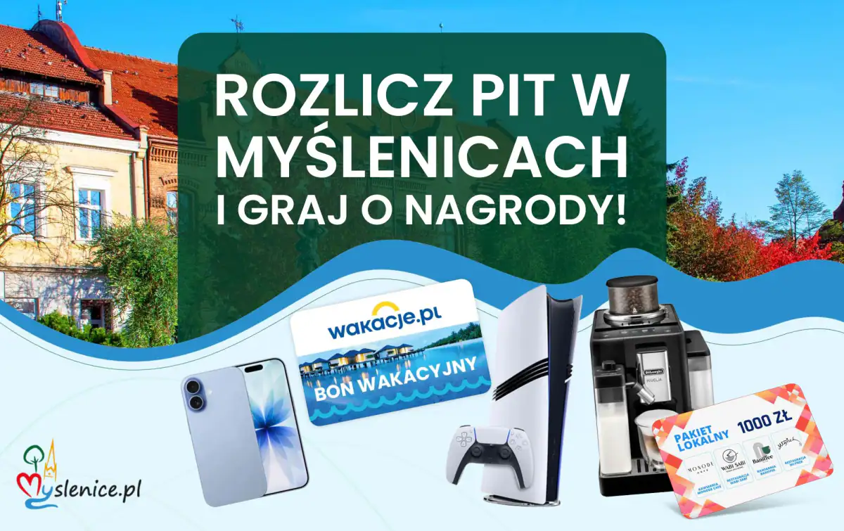Loteria PIT Myślenice "Rozlicz PIT w Myślenicach i graj o nagrody"