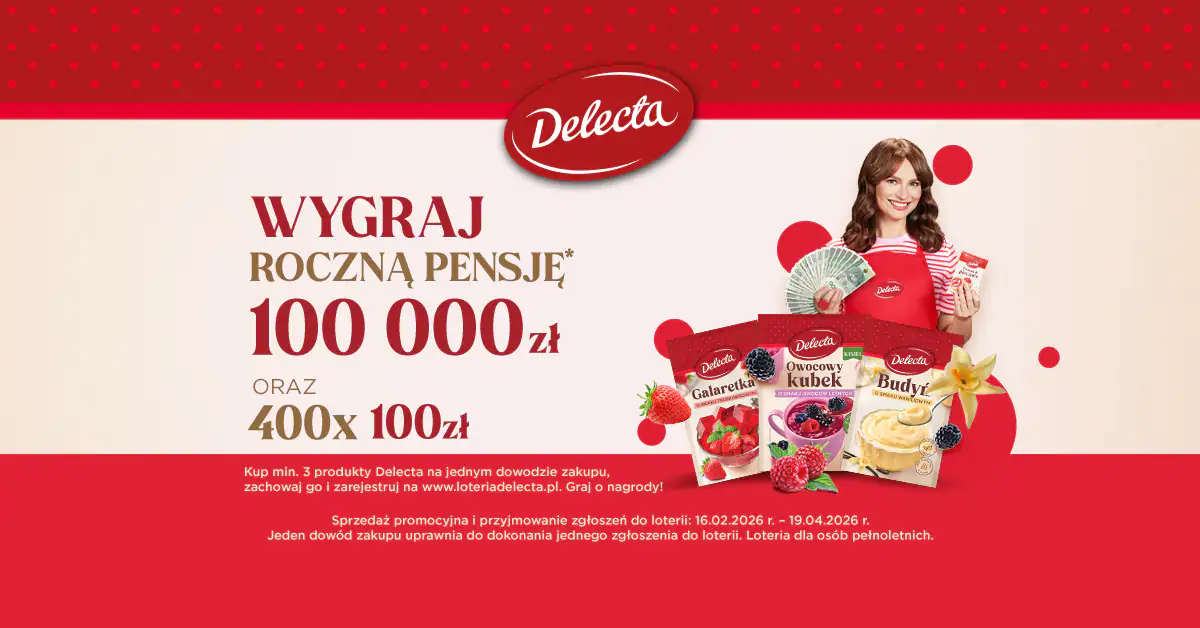 Loteria Delecta "Delecta - wygraj roczną pensję!"