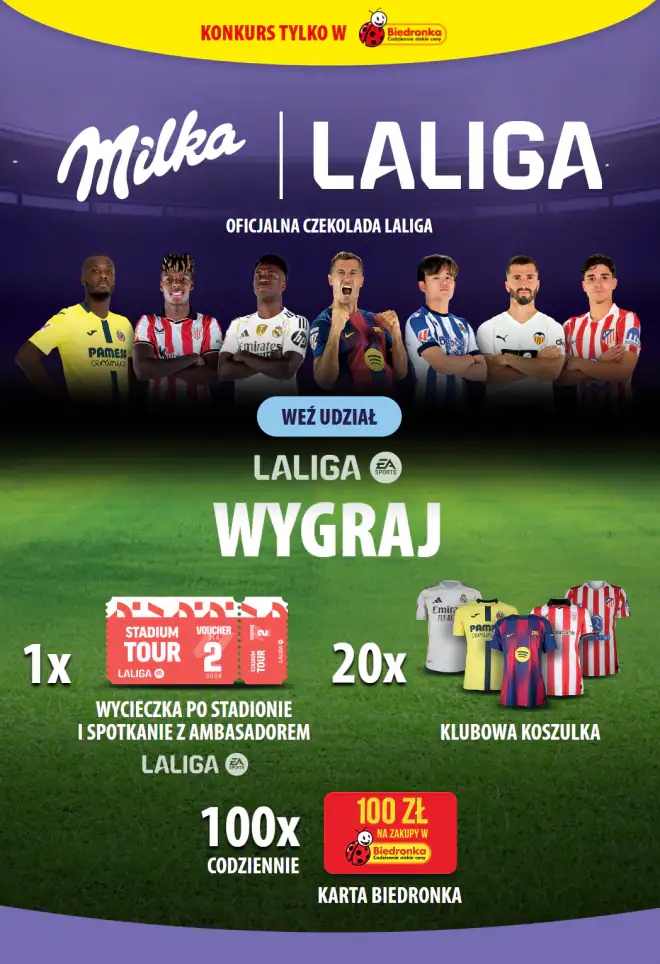 Konkurs Milka x Biedronka "Piłkarski konkurs Milka"