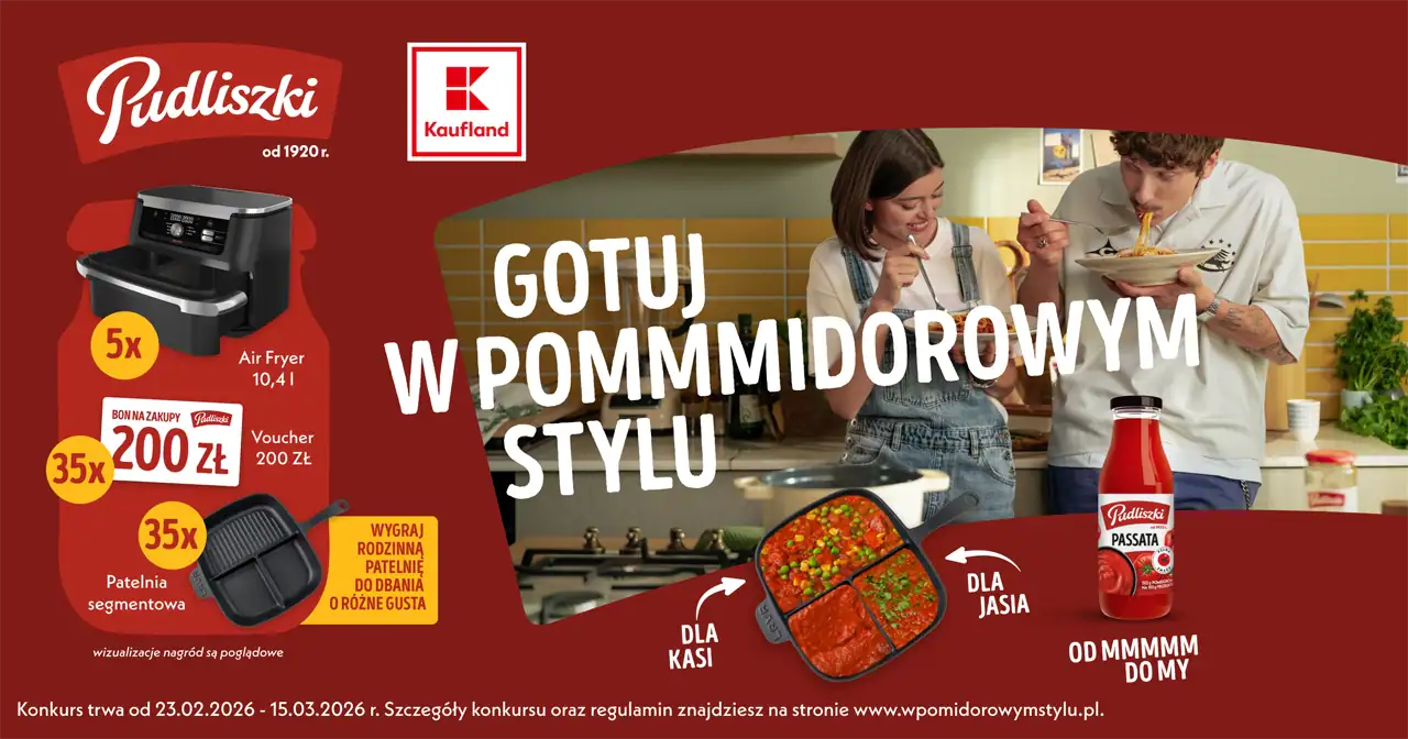 Konkurs Pudliszki x Kaufland "Wygraj Air fryer XXL Vitapur"