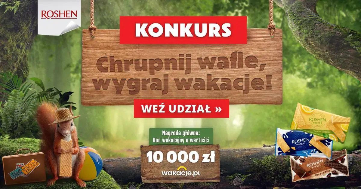 Konkurs Roshen "Chrupnij wafle, wygraj wakacje!"