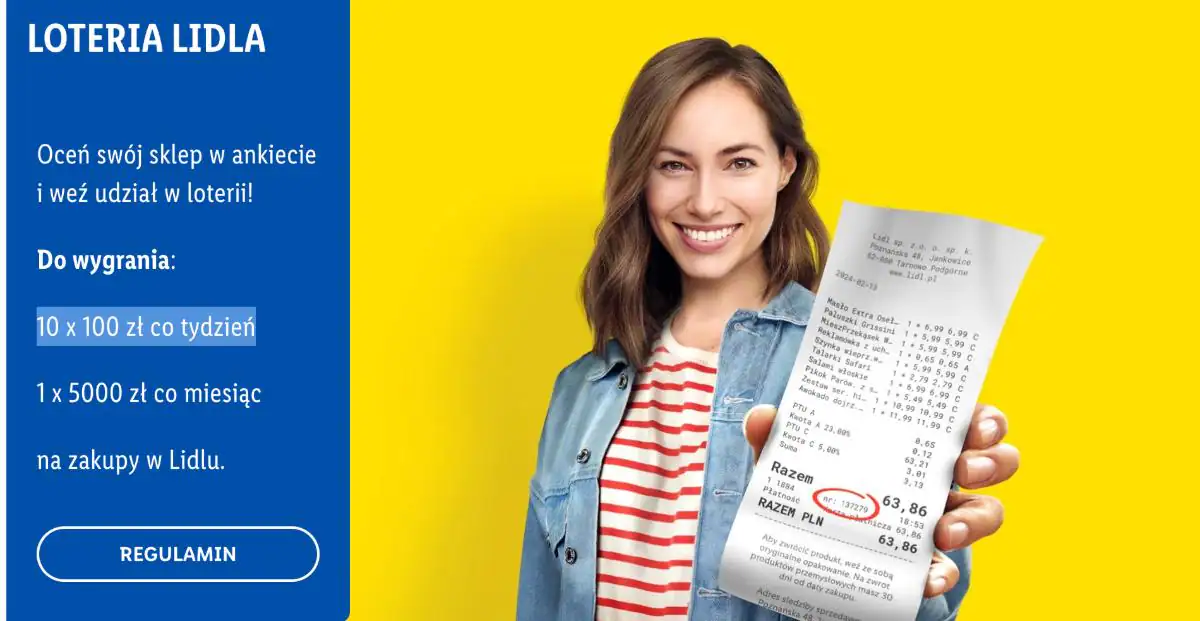 Loteria Lidl "Twoja Opinia"