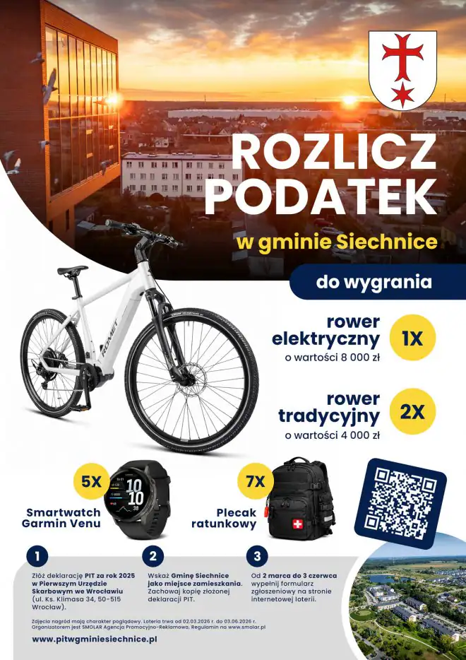 Loteria Gminy Siechnice "Płać podatki w Gminie Siechnice"