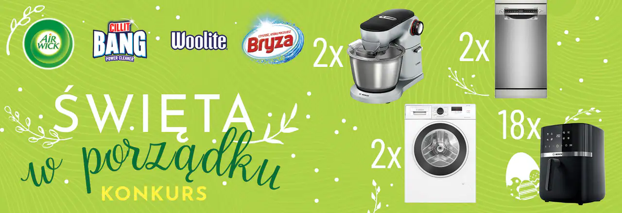 Konkurs Bryza, Woolite, Air Wick, Calgon , Cillit Bang x E.Leclerc "Święta w porządku!"