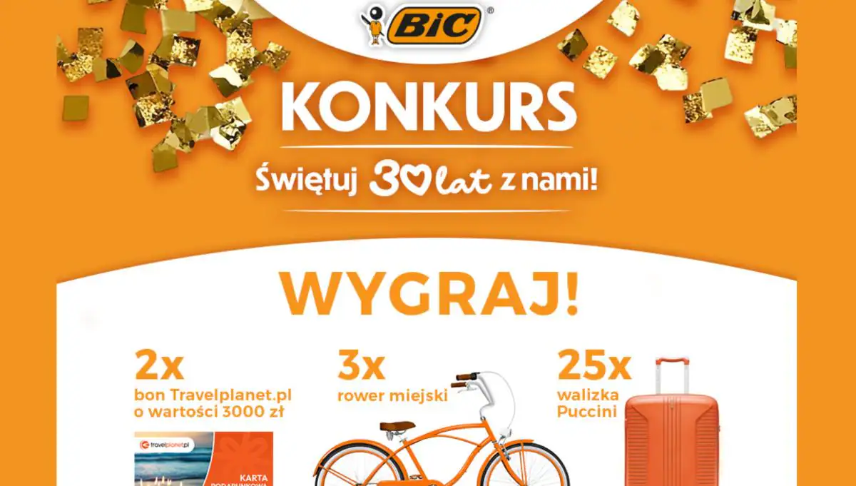 Konkurs BIC x Auchan "Świętuj z nami 30 lat Auchan"