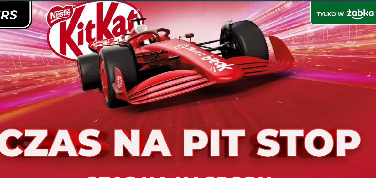Konkurs KitKat x Żabka "CZAS NA PIT STOP. CZAS NA NAGRODY"