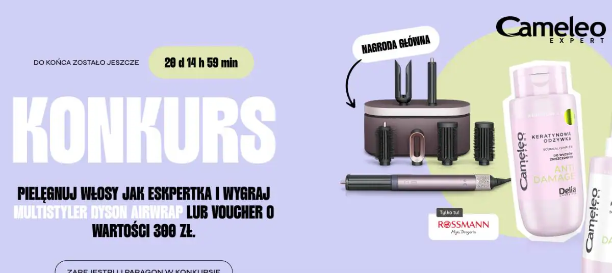 Konkurs Cameleo Expert x Rossmann "Cameleo Expert Anti Damage. Ratunek dla zniszczonych włosów"