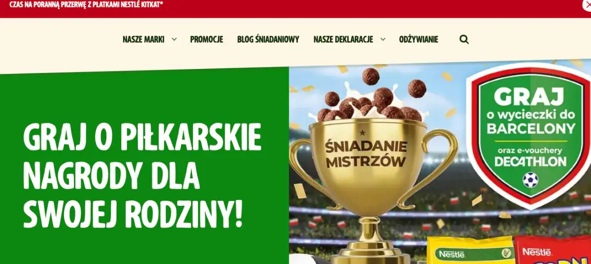 Loteria Nestle "Śniadanie Mistrzów"