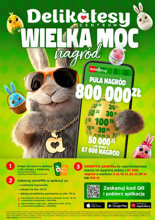 Loteria Delikatesy Centrum "WIELKA MOC NAGRÓD"
