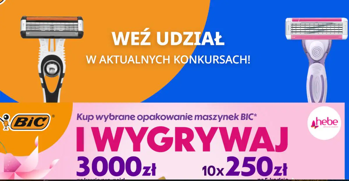 Loteria BIC x Hebe "Lekko, Świeżo, Pięknie - Wiosna z BIC"