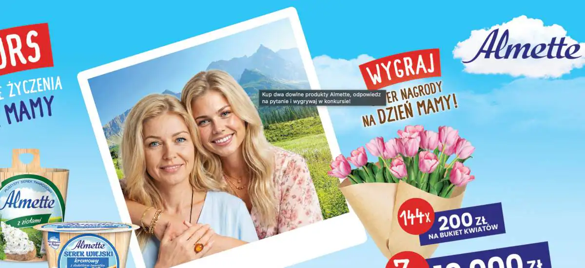 Konkurs Almette "Życzenia na Dzień Mamy - Almette"