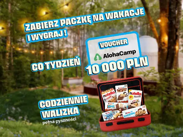 Loteria Nutella x  Kinder "Zabierz Paczkę Na Wakacje I Wygraj"