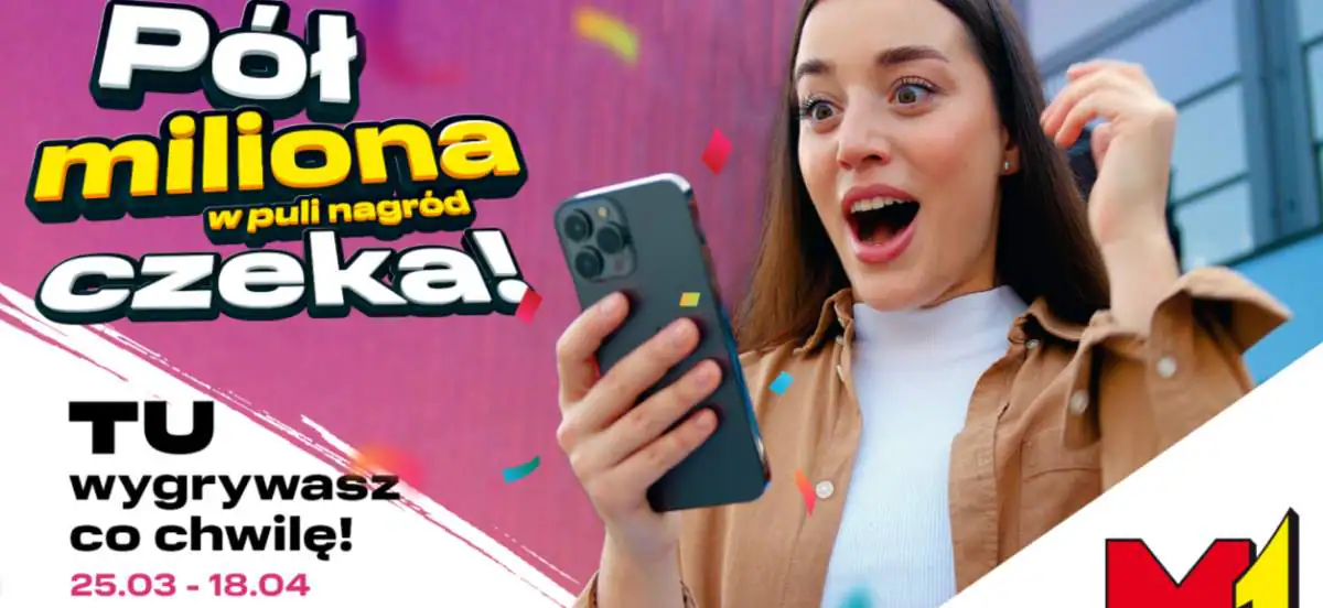 Loteria Galerii M1 "Drapnij wygraną! Ponad 7000 nagród"