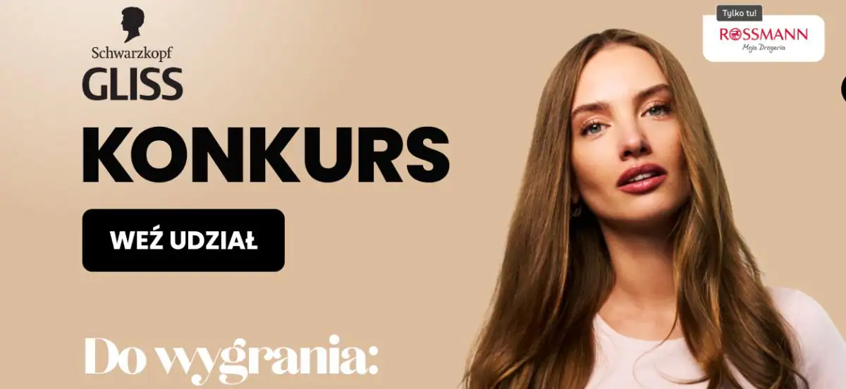 Konkurs Gliss x Rossmann "Gliss - Rytuał piękna - Konkurs na Instagramie i TikToku"