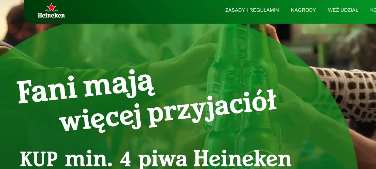 Loteria Heineken "Weź udział i zgarniaj nagrody"