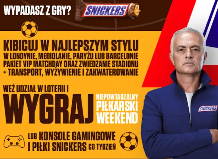 Loteria Snickers "Loteria Wypadasz z Gry"