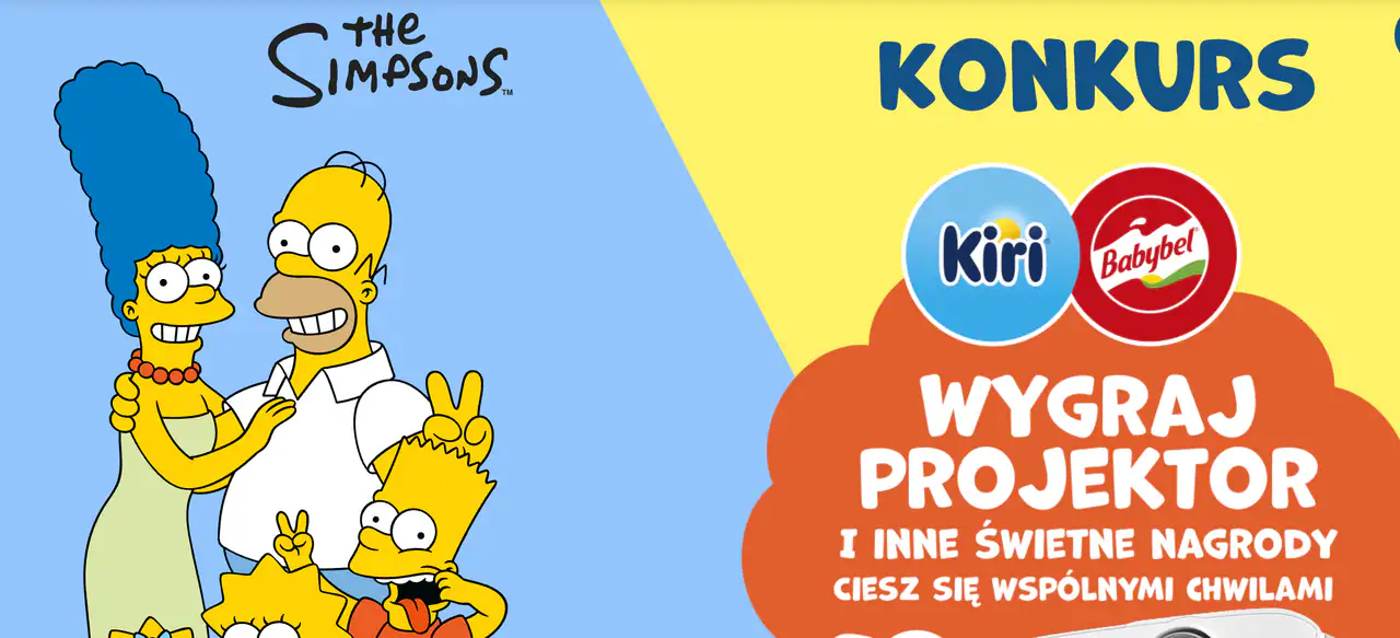 Konkurs Kiri & Mini Babybel "The Simpsons - Wygraj projektor!"