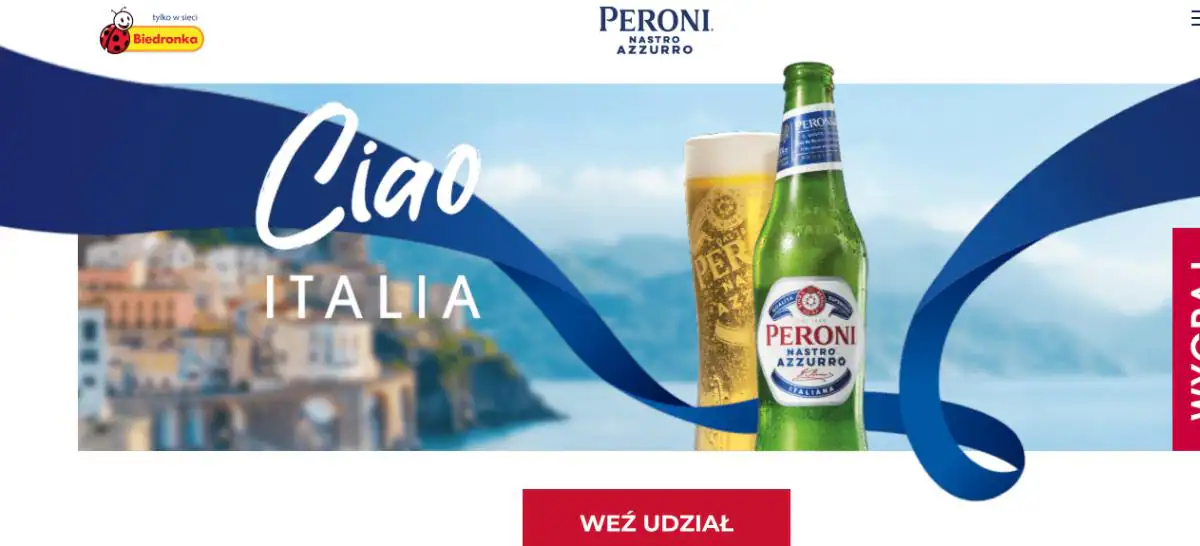 Konkurs Peroni x Biedronka "Konkurs Peroni w Biedronce"