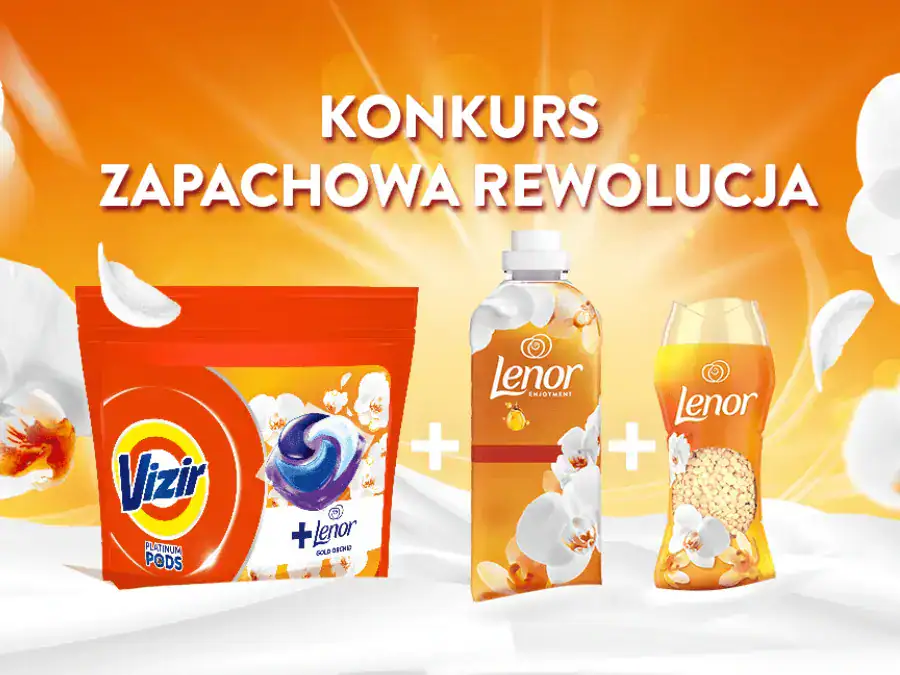 Konkurs Lenor, Vizir, Ambi Pur x  Kaufland "Zapachowa rewolucja - wygraj pralkę i parownicę"