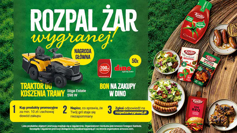 Konkurs Kotlin  x Dino "ROZPAL ŻAR WYGRANEJ!"