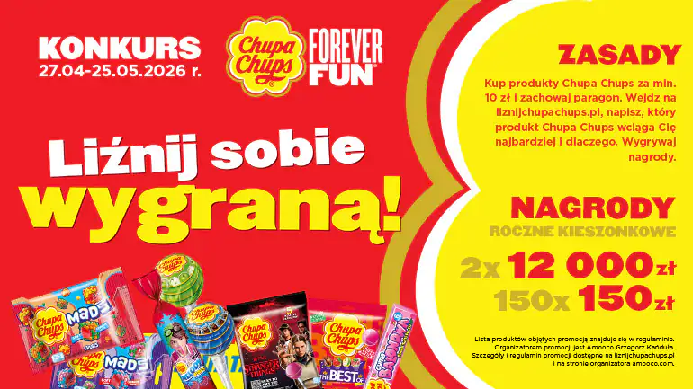 Konkurs Chupa Chups x Lewiatan "Liźnij sobie wygraną!"