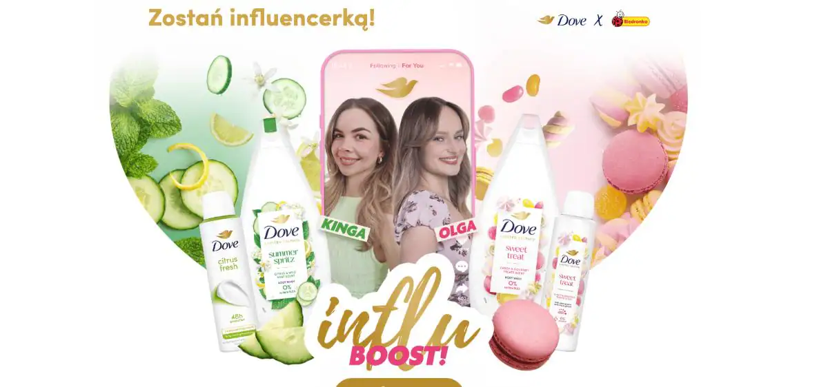 Konkurs Dove x Biedronka "Dove Influ Boost"