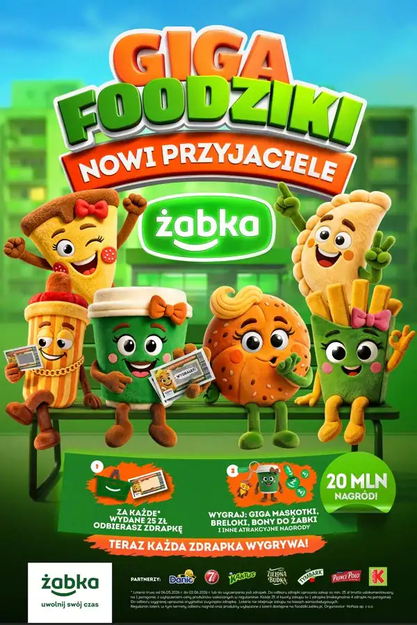 Loteria Żabka "GIGA Foodziki. Nowi przyjaciele"