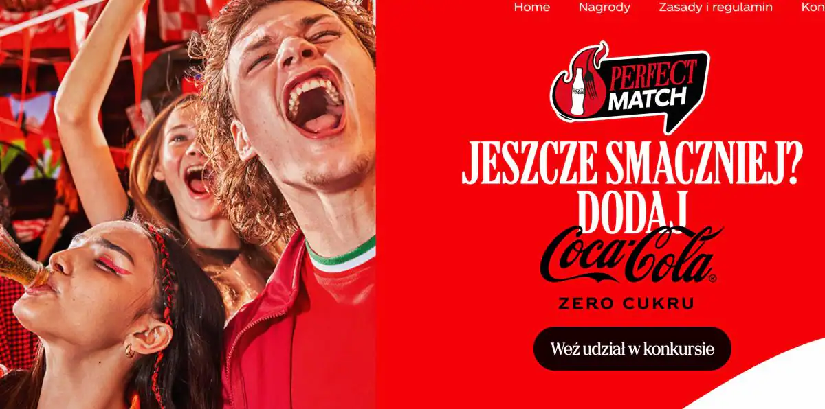 Loteria Coca - Cola "Perfect Match  - Lepiej z Coca-Cola"