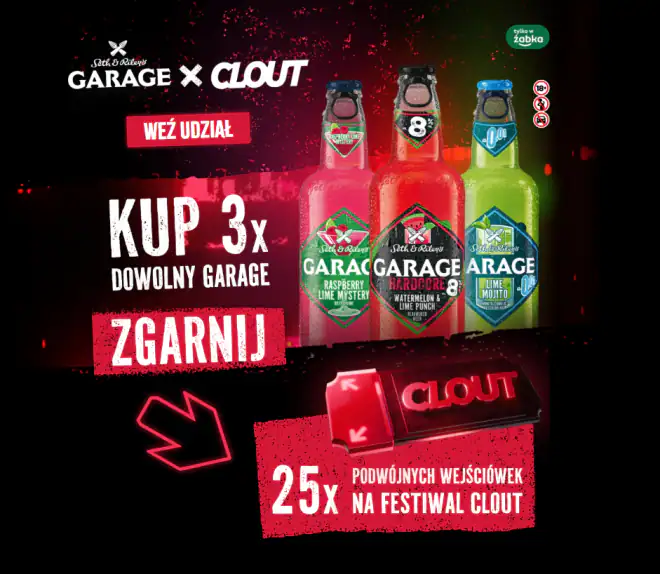 Konkurs Garage x Żabka "Festiwalowy Garage - Konkurs z piwami Garage i aplikacją Żappka"
