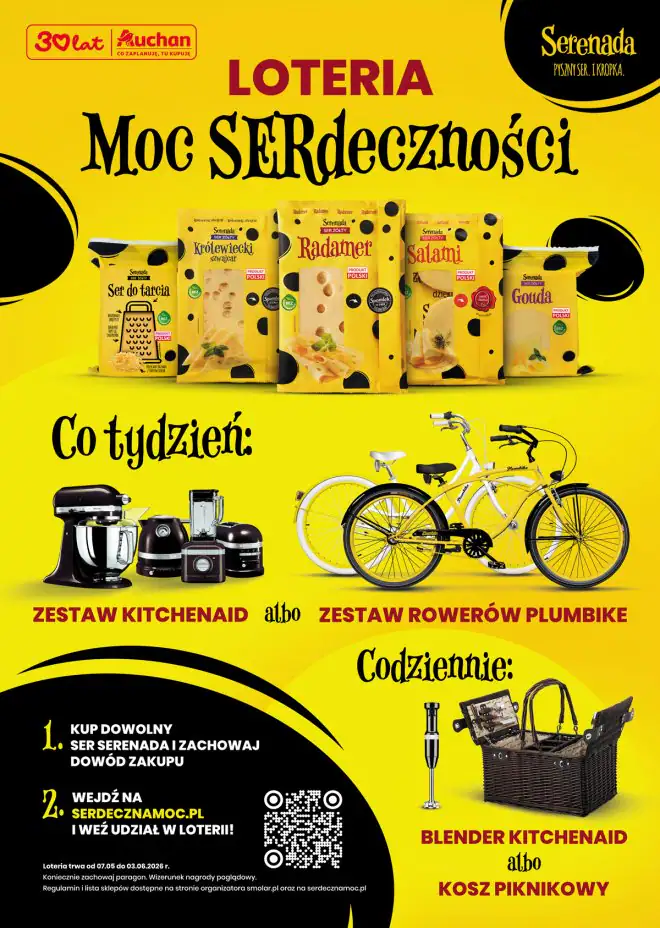 Loteria Serenada x Auchan "Kup ser i wygraj nagrody"