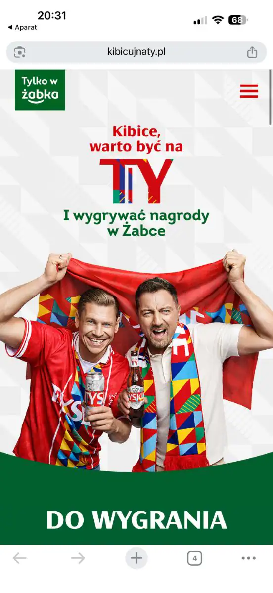 Konkurs Tyskie x Żabka "KIBICUJ NA TY"