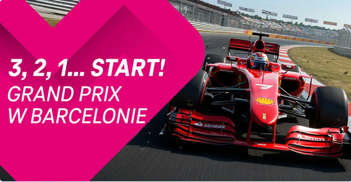 Konkurs T-Mobile "Grand Prix Barcelona - Wygraj wyjazd na Formułę 1 z T-Mobile"