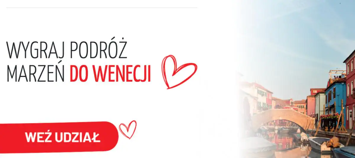 Loteria Venezia x Biedronka "Wygraj podróż marzeń do Wenecji!"