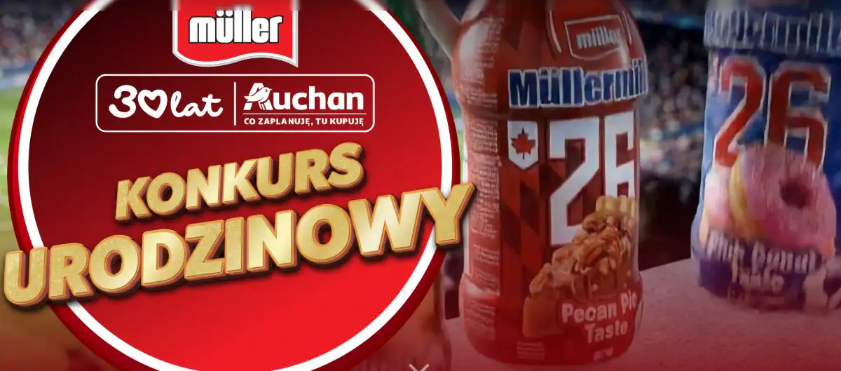 Konkurs Auchan - "Muller x Auchan „Poczuj smak wygranej!"