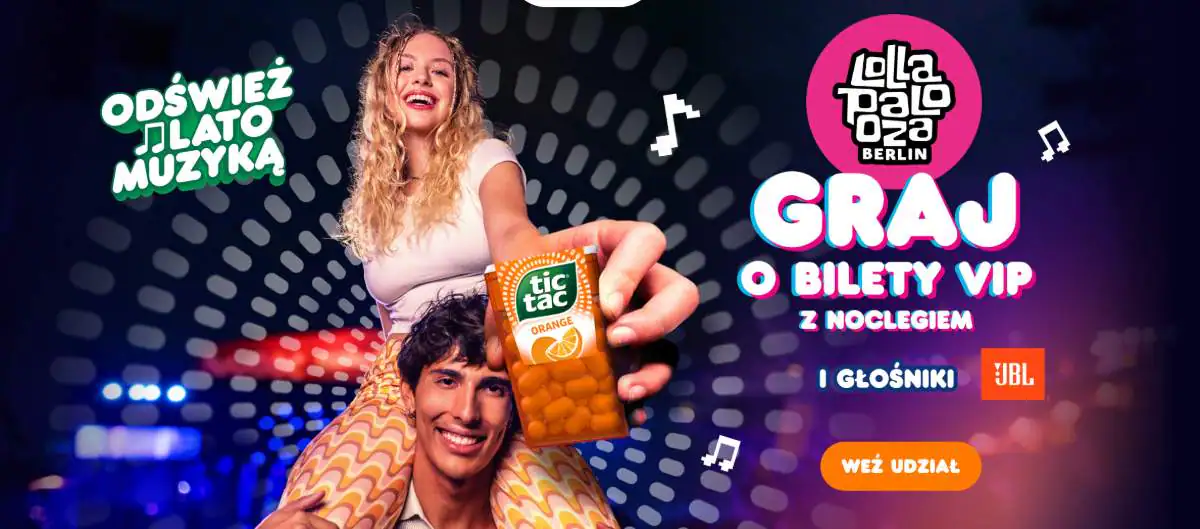 Loteria Tic Tac - "ODŚWIEŻ LATO MUZYKĄ"